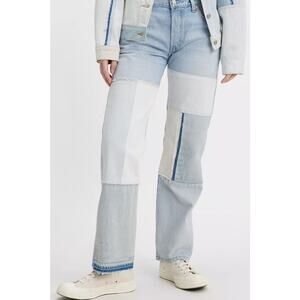 Levi's 501 90s Freehand Folk patchwork jeans Size 32/31 Retro Boho Streetwear